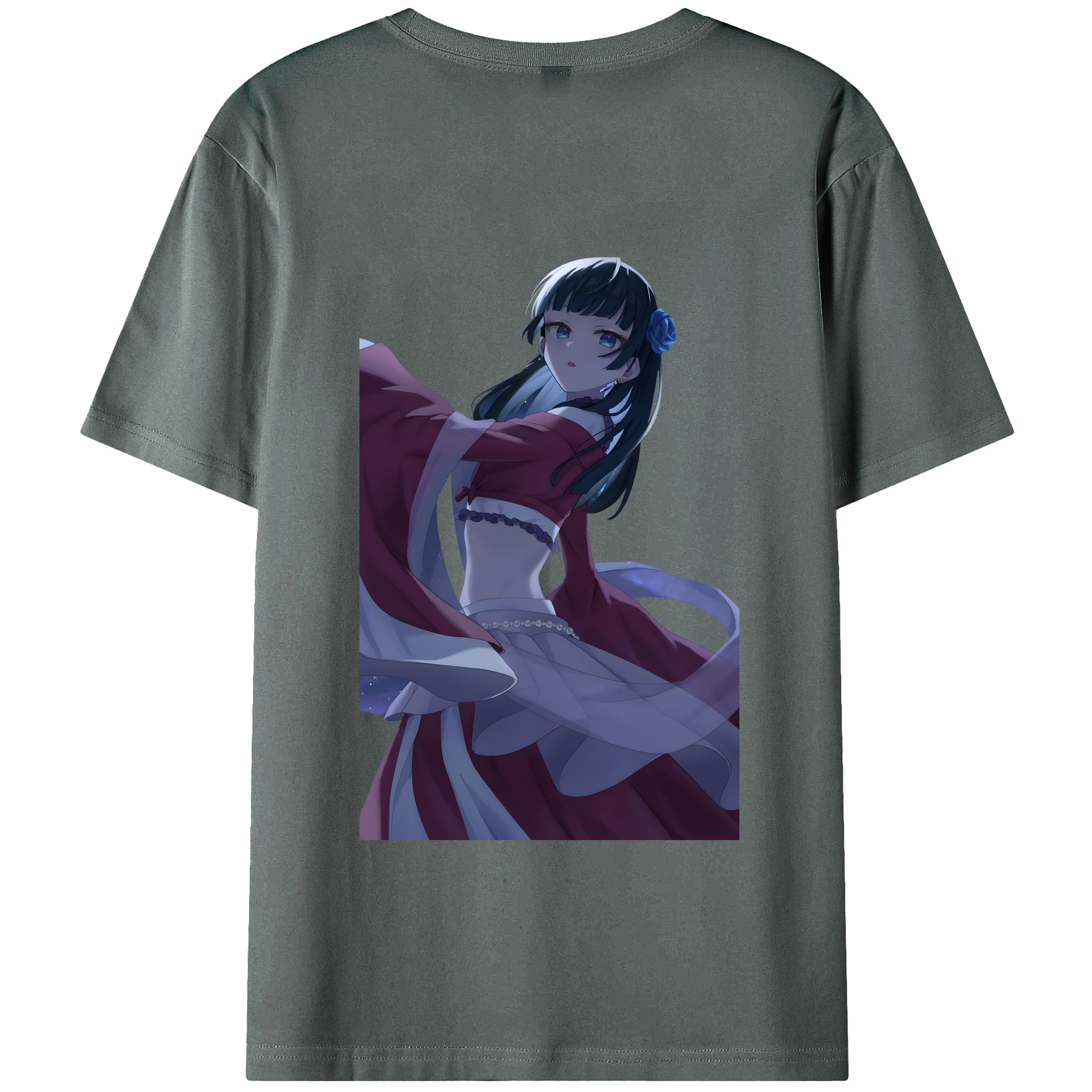 （画像用） 薬屋のひとりごと The Apothecary Diaries 綿100％ メンズ半袖Tシャツ（バックプリント） 通気性